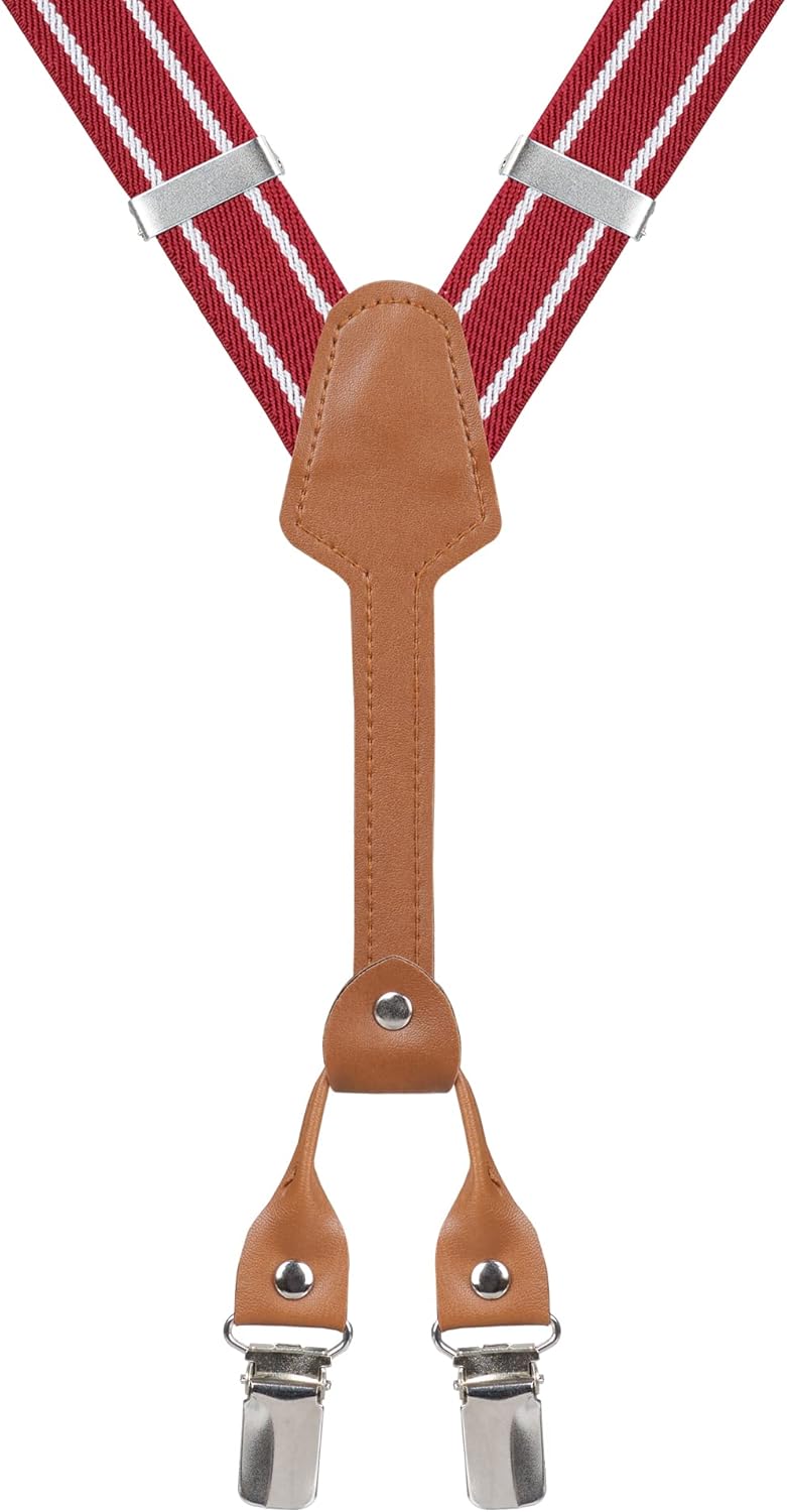 Action Ward Store Women's Suspenders - 1" Width - Y Back 4 Clip Skinny Ladies Suspenders - Image 2